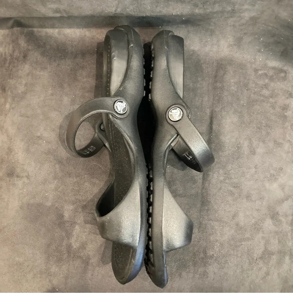 CROCS  Sz 11 Cleo 2 Straps Comfort Slip On Sandals - Picture 6 of 11